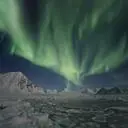A photograph depicting Northern Lights